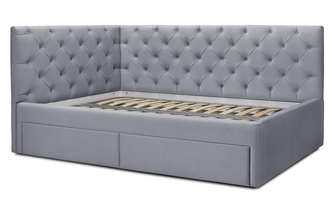 детская кровать Flepers Lion Оливия с ящиками левая 1 Flepers Lion Оливия с ящиками левая